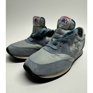 RARE NEW Condition Converse 1984 L.A. Olympic Retro Classic Shoes Men's 8.5 Blue